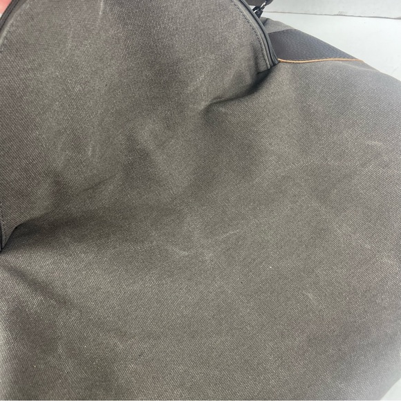 Grace Callie designs GENOVA bag in army green canvas w/leather trim-EUC - Picture 9 of 16